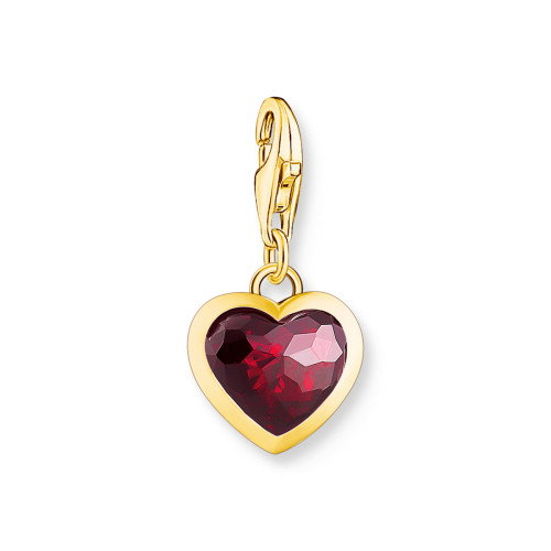 Luxoia - Thomas Sabo Charm-Anhänger Herz Rot vergoldet - 2094-414-10