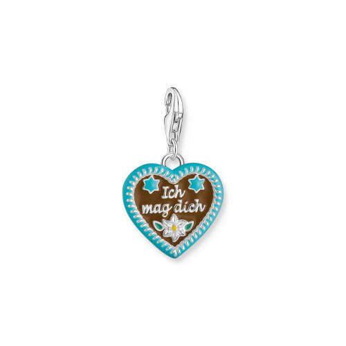 Luxoia - Thomas Sabo Charm-Anhänger buntes Lebkuchenherz Silber - 2114-007-7