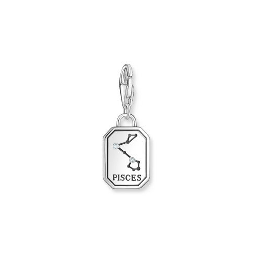 Luxoia - Thomas Sabo Charm-Anhänger Sternzeichen Fische mit Steinen Silber - 2142-643-21