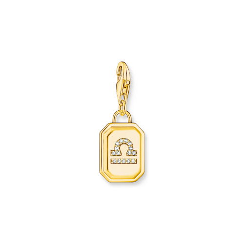 Luxoia - Thomas Sabo Charm-Anhänger Sternzeichen Waage mit Steinen vergoldet - 2153-414-39