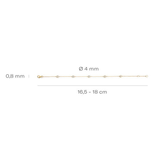 Luxoia - Blush Armband 14k Gelbgold - 2238YZI