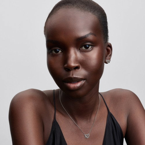 Luxoia - Pandora Verschlungenes Herz und Schmetterling Anhänger Halskette - 394477C01-45