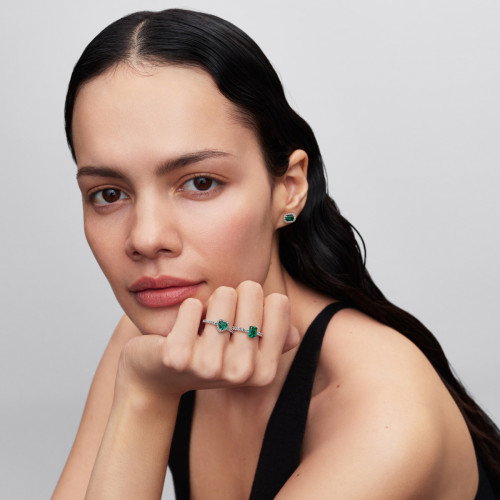 Luxoia - Pandora Funkelndes Rechteck Ohrstecker - 294501C01