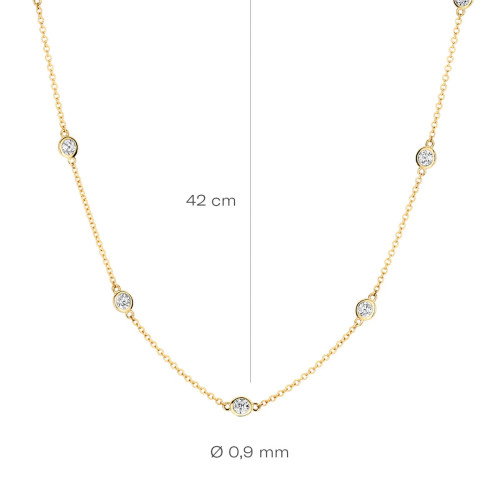 Luxoia - Blush Halskette 14k Gelbgold - 3172YZI