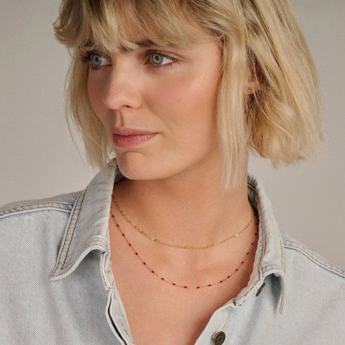 Luxoia - Blush Halskette 14k Gelbgold - 3198YGO