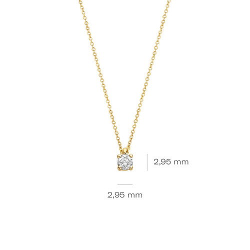 Luxoia - Blush Diamonds Halskette 14k Gelbgold - 3611YDI
