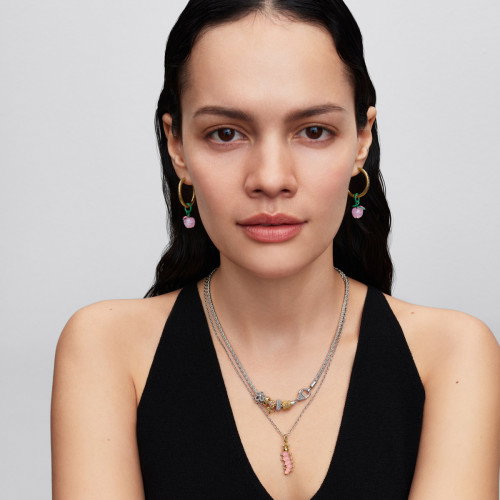 Luxoia - Pandora Rosafarbene Raupe Charm - 764489C01