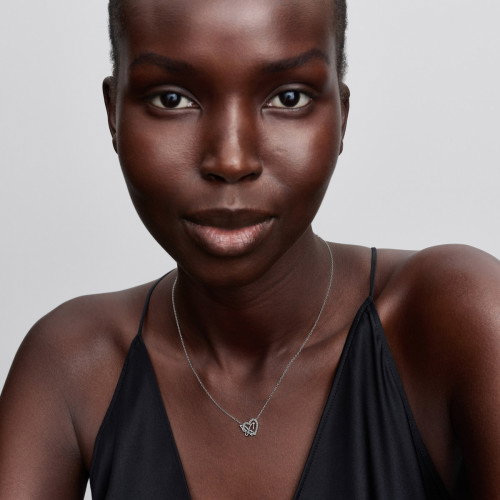 Luxoia - Pandora Verschlungenes Herz und Schmetterling Anhänger Halskette - 394477C01-45