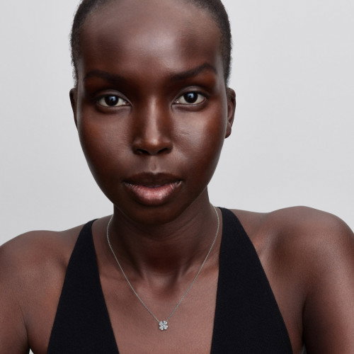 Luxoia - Pandora Funkelndes Glückskleeblatt Anhänger Halskette - 394502C01-45