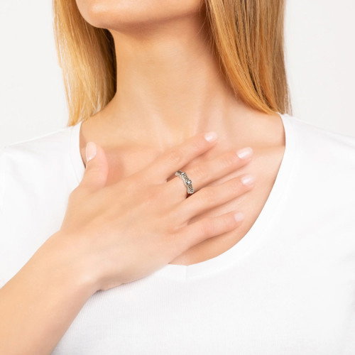 Luxoia - Seinerzeit Champagne Bambus Ring - SZA-1990-326