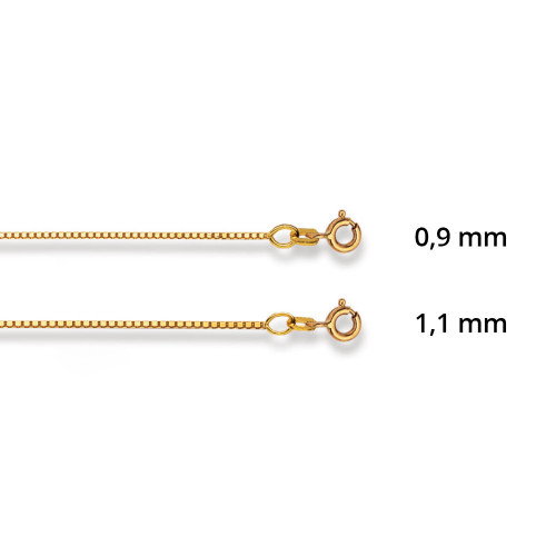 Luxoia - Luxoia Gold Classics Venezianerkette 4-Kant Gelbgold 375/9k