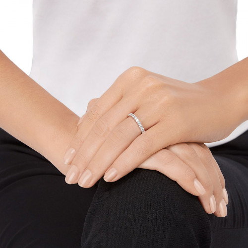 Luxoia - Swarovski Vittore XL Ring Rundschliff Weiss