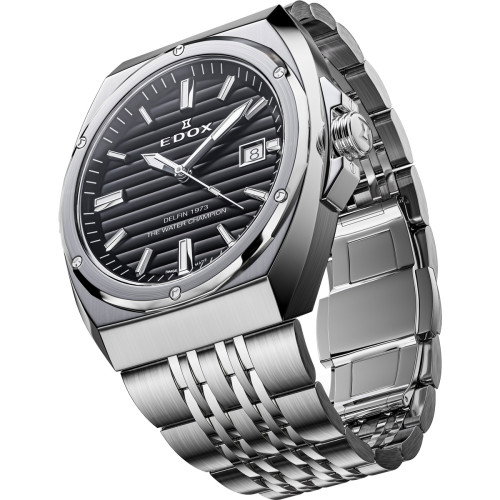 Luxoia - Edox Delfin 1973 Date Gents - 53032 3M NIN
