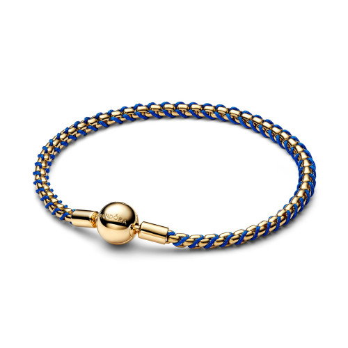 Luxoia - Pandora Blaue Kordel Kastenkette Armband - 563816C02
