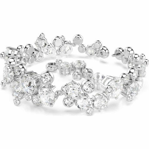 Luxoia - Swarovski Constella Armband Verschiedene Schliffe Weiss Rhodiniert - 5722469