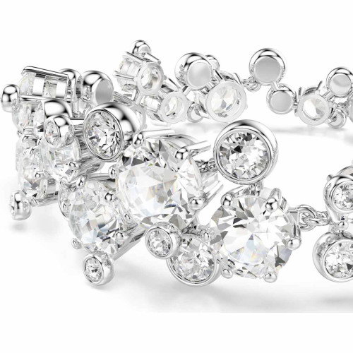 Luxoia - Swarovski Constella Armband Verschiedene Schliffe Weiss Rhodiniert - 5722469
