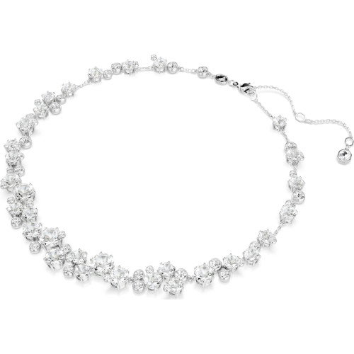 Luxoia - Swarovski Constella Halskette Rundschliff Weiss Rhodiniert - 5722472