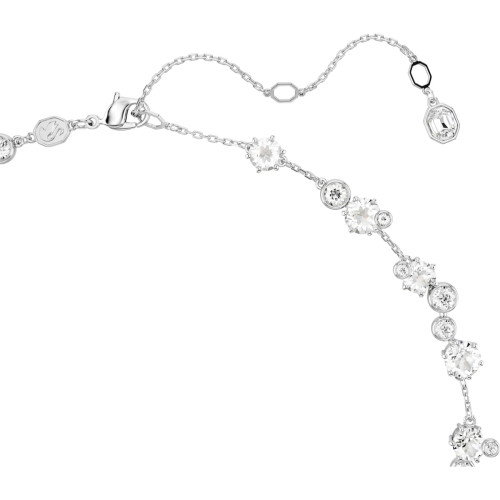 Luxoia - Swarovski Constella Halskette Rundschliff Weiss Rhodiniert - 5722472