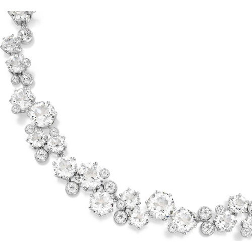 Luxoia - Swarovski Constella Halskette Rundschliff Weiss Rhodiniert - 5722472