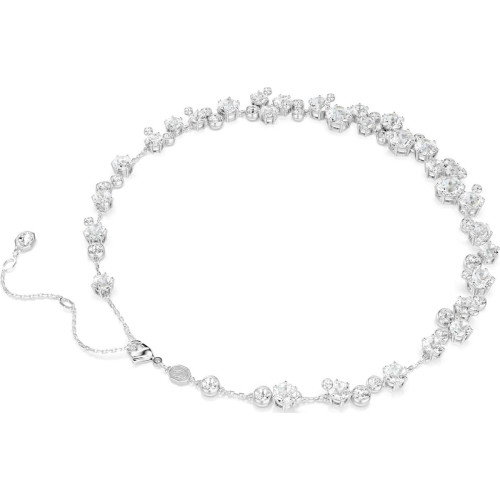 Luxoia - Swarovski Constella Halskette Rundschliff Weiss Rhodiniert - 5722472