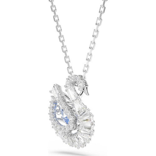Luxoia - Swarovski Swan Halskette Verschiedene Schliffe Schwan Blau - 5723389