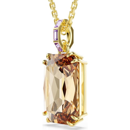Luxoia - Swarovski Millenia Halskette Oktagon Schliff Karamell Goldlegierungsschicht - 5725752