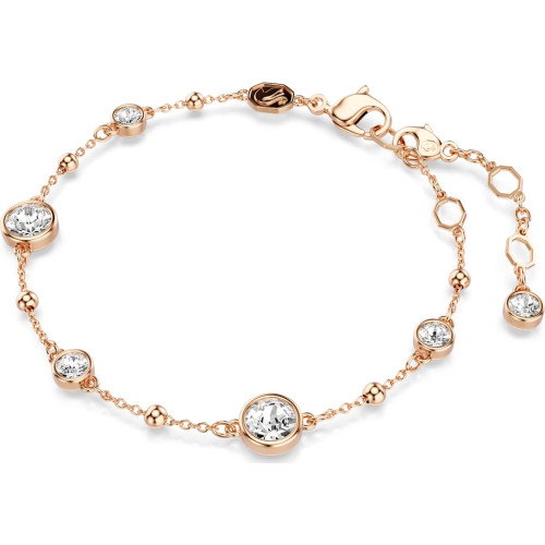 Luxoia - Swarovski Imber Armband Rundschliff Weiss Roségold Legierungsschicht - 5730677