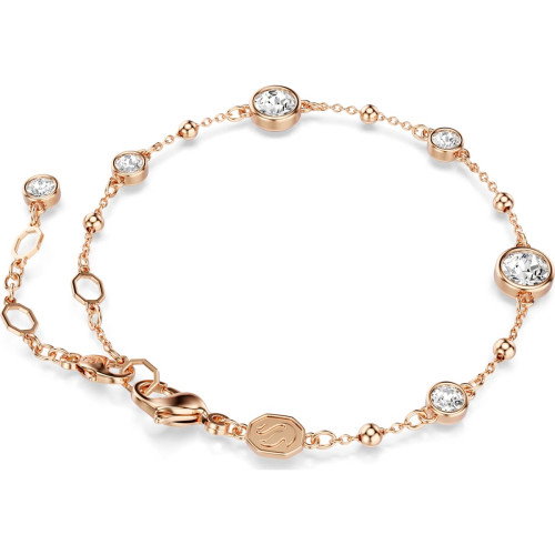 Luxoia - Swarovski Imber Armband Rundschliff Weiss Roségold Legierungsschicht - 5730677