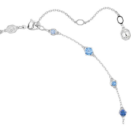 Luxoia - Swarovski Constella Halskette Verschiedene Schliffe Blau Rhodiniert - 5732255