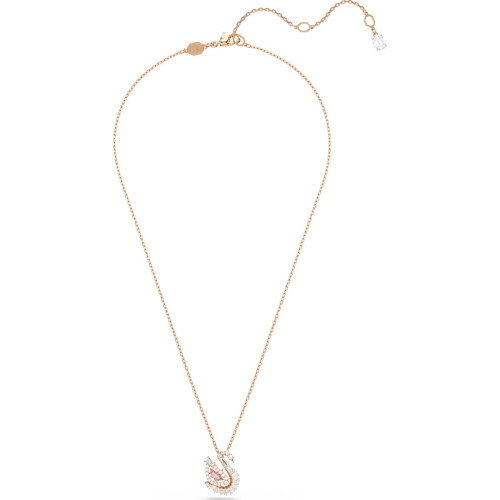 Luxoia - Swarovski Swan Halskette Verschiedene Schliffe Schwan Rosa - 5732414