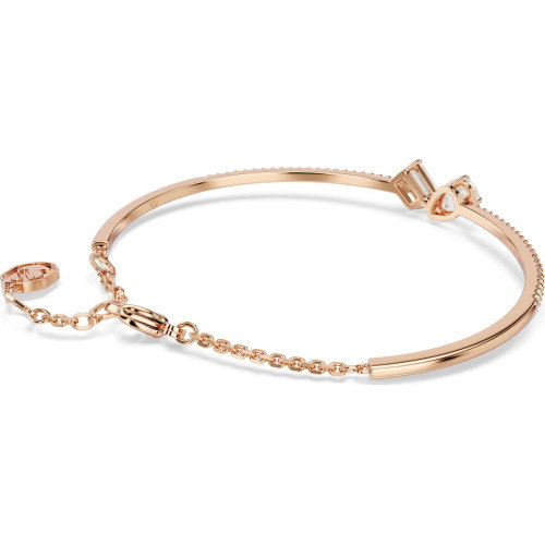 Luxoia - Swarovski Mesmera Armreif Verschiedene Schliffe Weiss Roségold Legierungsschicht - 5734247