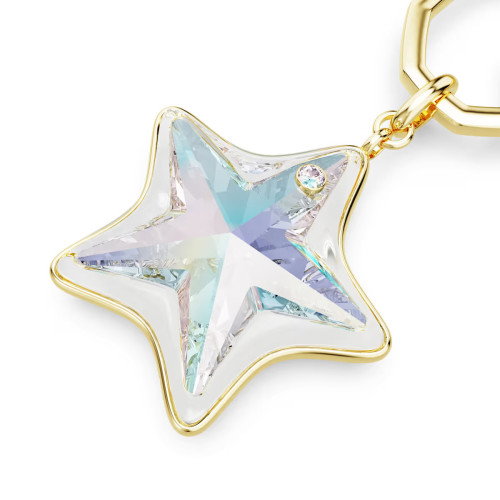 Luxoia - Swarovski Handtaschen Charm Verschiedene Schliffe Stern Weiss Goldlegierungsschicht - 5763027
