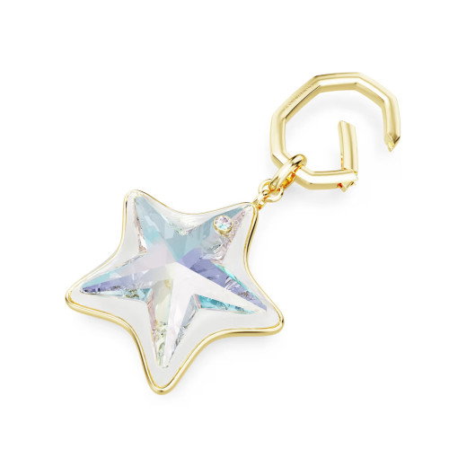 Luxoia - Swarovski Handtaschen Charm Verschiedene Schliffe Stern Weiss Goldlegierungsschicht - 5763027
