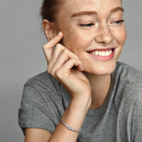 Luxoia - Pandora Verspieltes Zylinder Verschluss Schlangen Gliederarmband - 594596C00