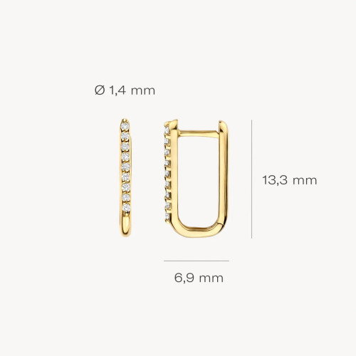 Luxoia - Blush Ohrringe 14k Gelbgold - 7381YZI