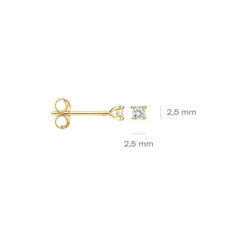 Luxoia - Blush Diamonds Ohrstecker 14k Gelbgold - 7601YDI