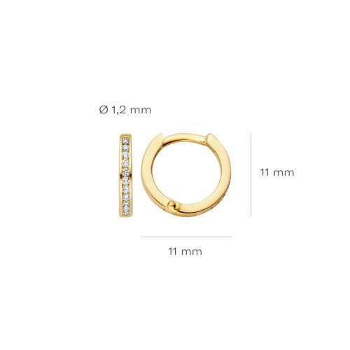 Luxoia - Blush Diamonds Ohrringe 14k Gelbgold - 7614YDI
