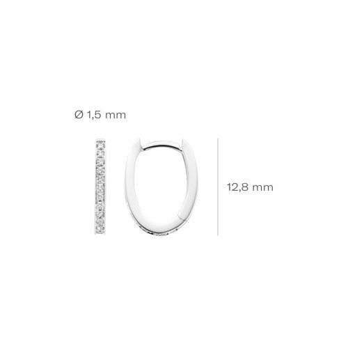 Luxoia - Blush Diamonds Ohrringe 14k Weissgold - 7622WDI