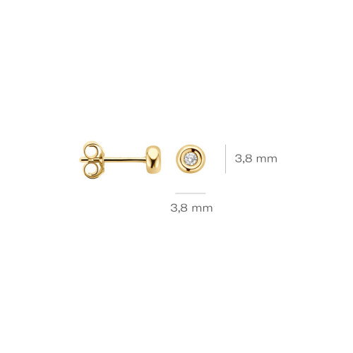 Luxoia - Blush Diamonds Ohrstecker 14k Gelbgold - 7627YDI