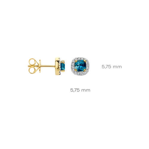 Luxoia - Blush Diamonds Ohrstecker 14k Gelbgold - 7629YDL