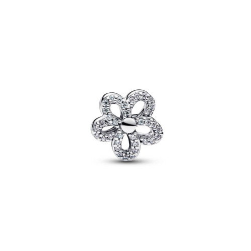 Luxoia - Pandora Pavé Blume Offen gearbeitetes Charm - 764480C01