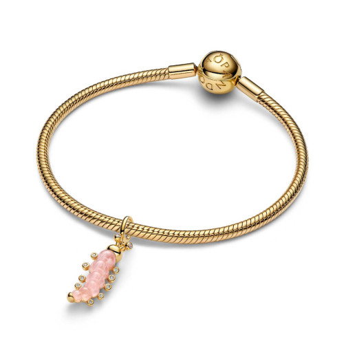 Luxoia - Pandora Rosafarbene Raupe Charm - 764489C01