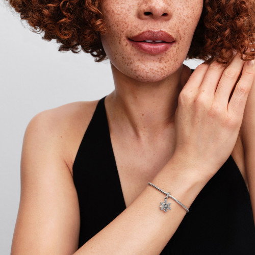 Luxoia - Pandora Schillernde Schneeflocke Doppelter Charm - 794142C01