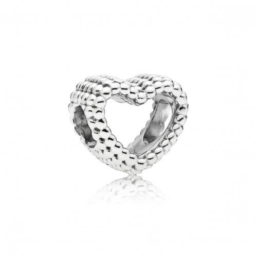 Luxoia - Pandora Offenes Metallperlen Herz Charm - 797516