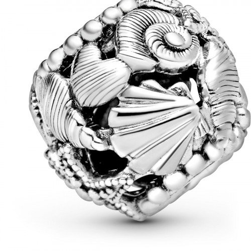 Luxoia - Pandora Offen gearbeitetes Seestern Muschel und Herzen Charm - 798950C00
