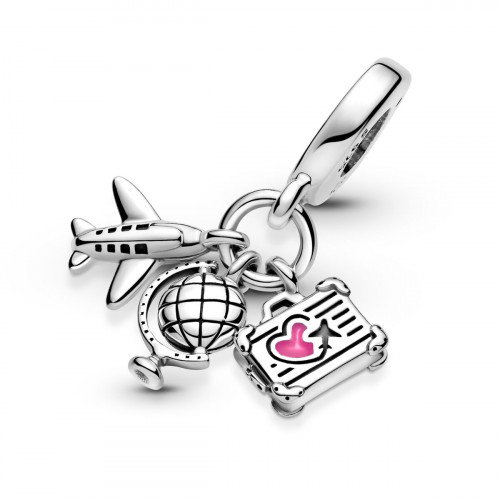 Luxoia - Pandora Flugzeug Globus und Koffer Charm - 799435C01