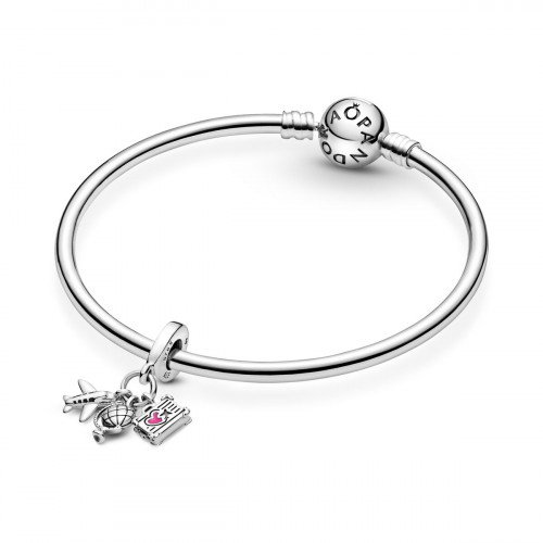 Luxoia - Pandora Flugzeug Globus und Koffer Charm - 799435C01