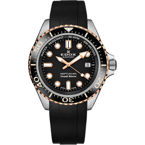 Luxoia - Edox Neptunian Grande Réserve Date Automatic - 80801 3NRCA NIR