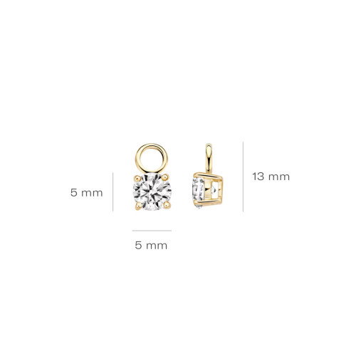 Luxoia - Blush Ohr Charms 14k Gelbgold - 9045YZI