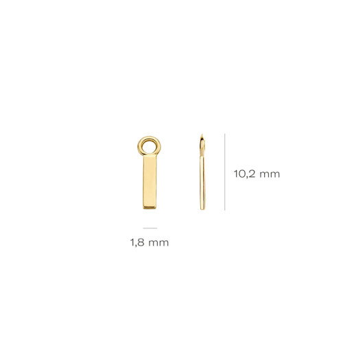 Luxoia - Blush Ohr Charms 14k Gelbgold - 9056YGO